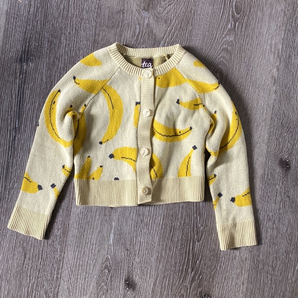 Tea Collection Other - Tea Collection Banana Cardigan 2-3y